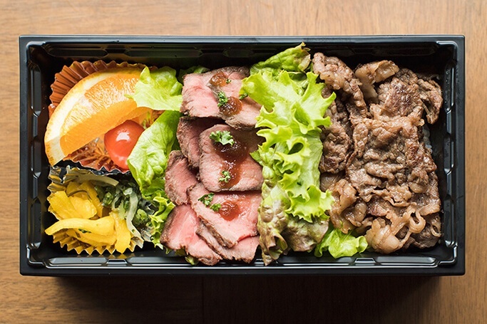 自家製ローストビーフ&焼肉弁当