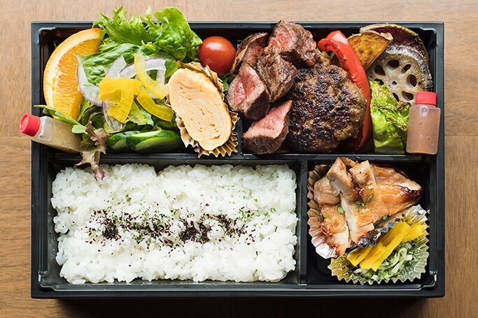 和牛ハンバーグ&和牛ステーキ弁当